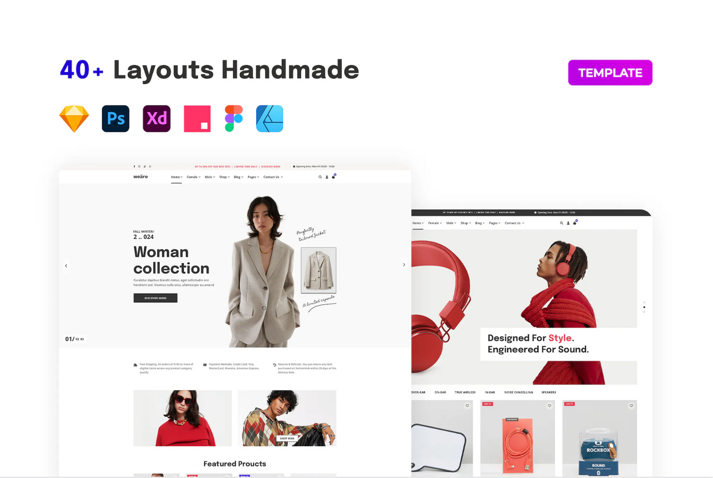 Multipurpose eCommerce Website Template