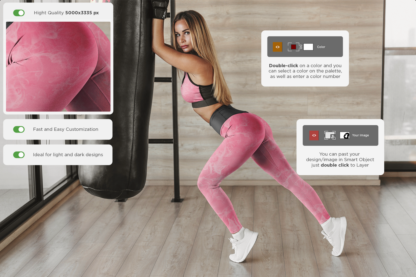 Fitness Leggings MockUp Sport Style