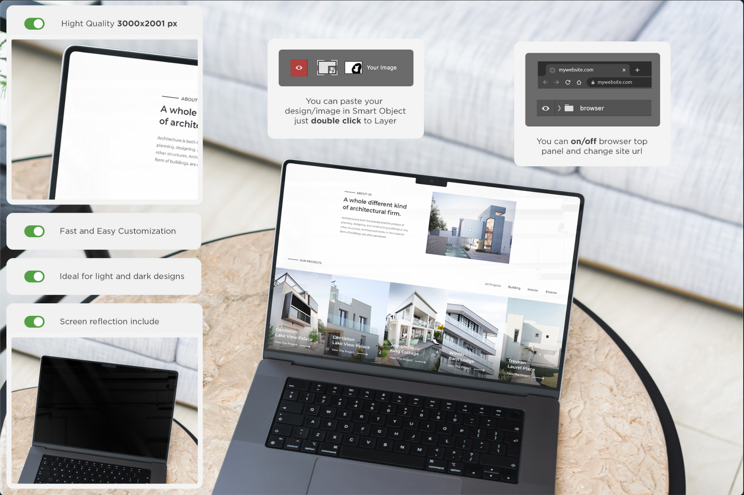 New MacBook Pro Responsive MockUps