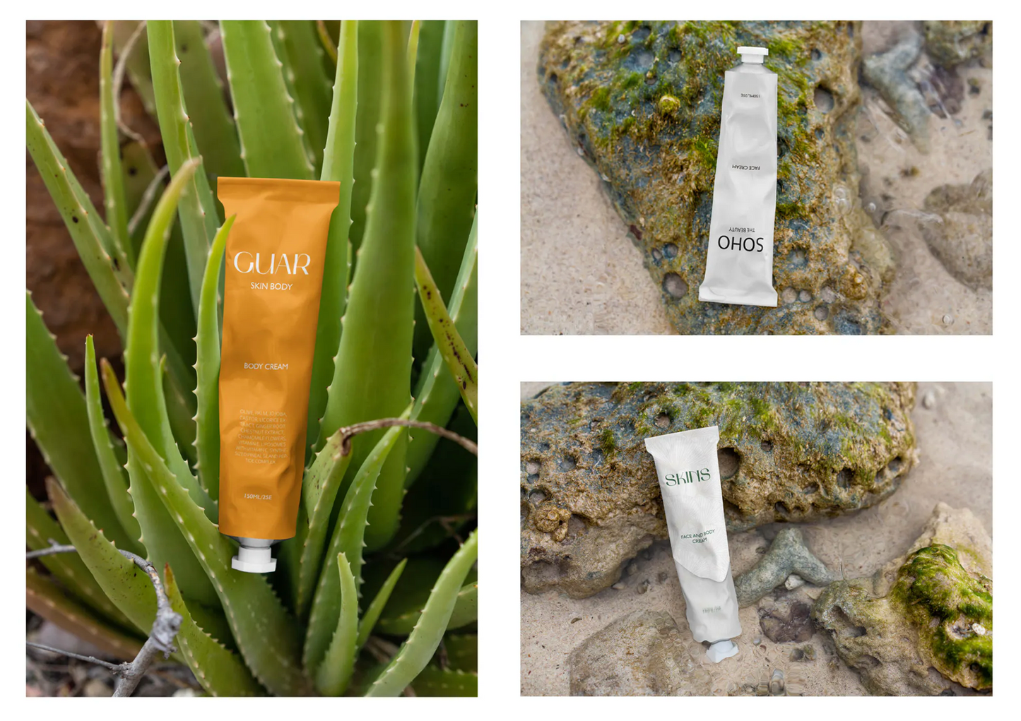 Tropical Cosmetic Tube Mockups - 18 PSD files