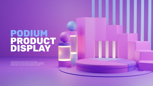 Product Display Template-Podium product shoot