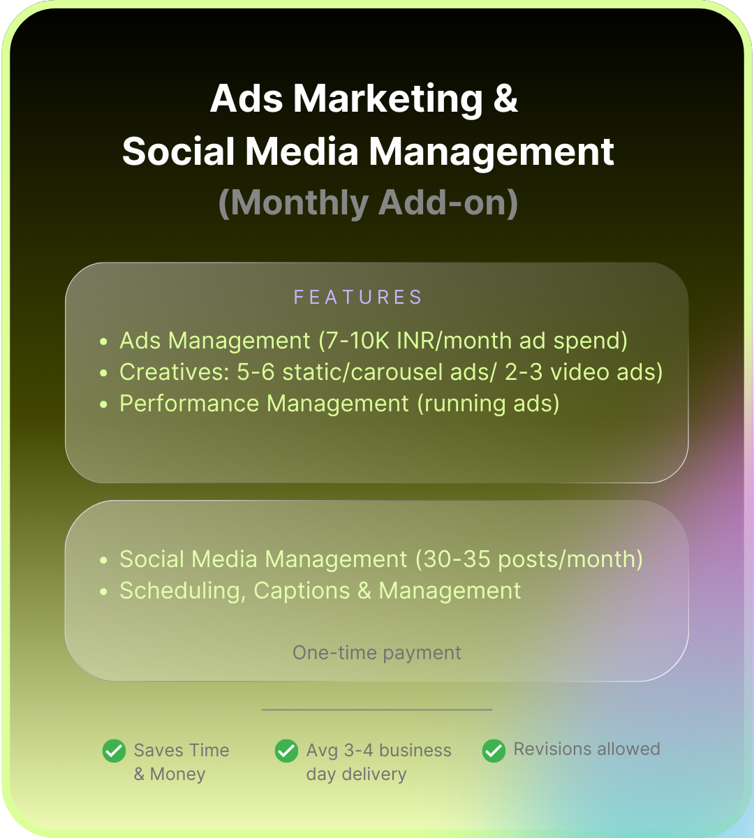 Performance Ads Marketing & Social Media Management